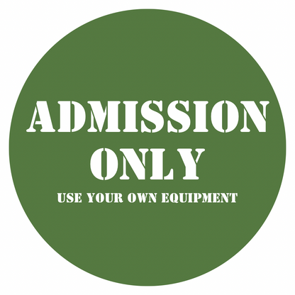 Admission Only (use your own equipment)